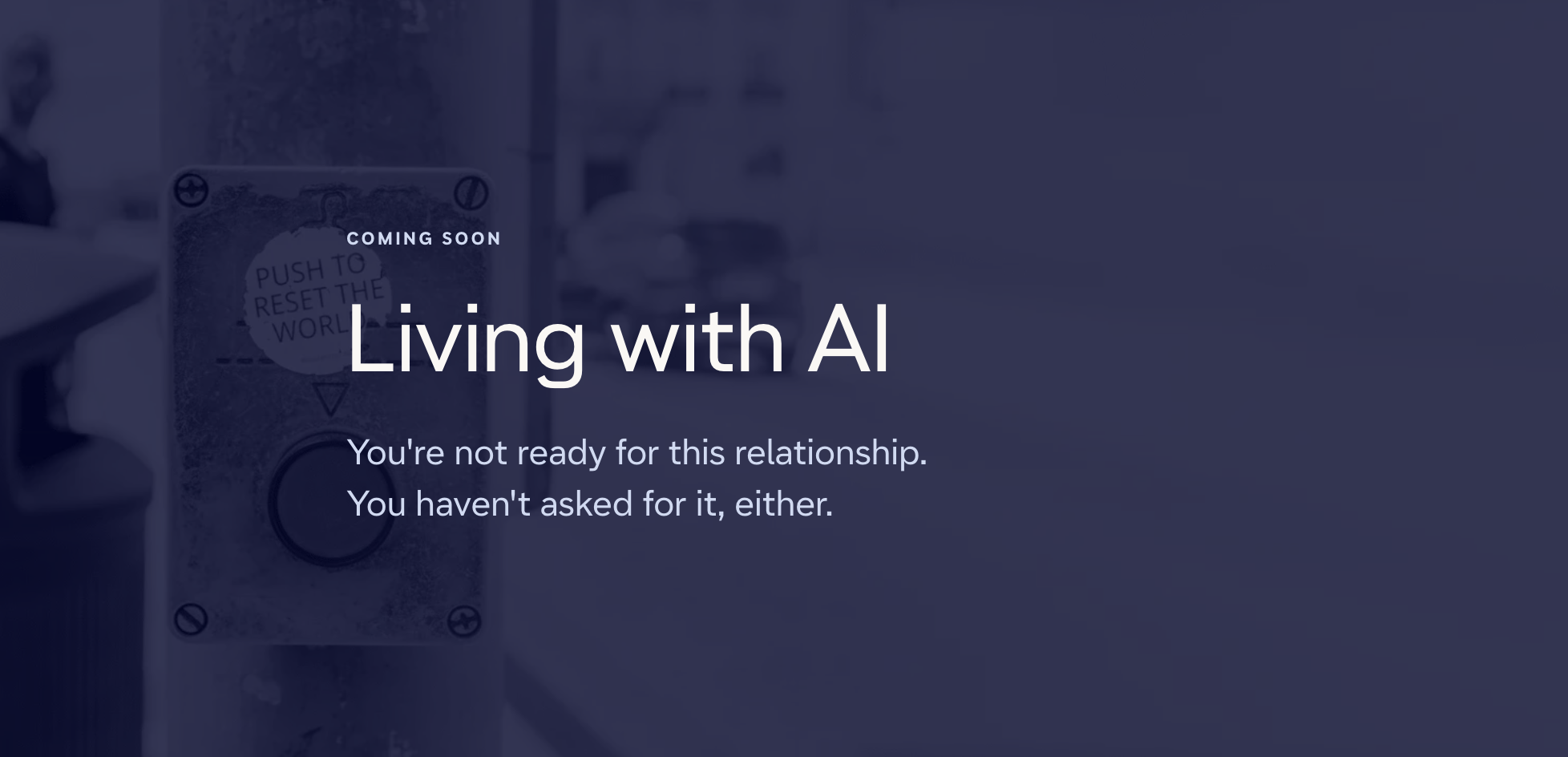 Living with AI